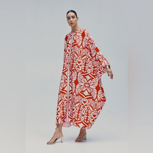 H&M Ramadan Modest Collection Satin Kaftan Dress - Picture 8 of 8